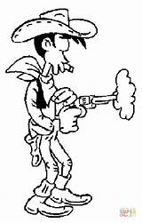 Ausmalbilder Cowboy Lucky Luke Coloring Pages Western Onlycoloringpages sketch template