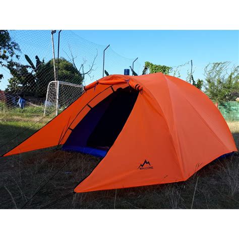 termurah tenda camping dome double layer   snile malcone tenda kemping mendaki gunung