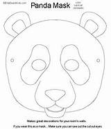 Mask Panda Masks Bear Animal Crafts Paper Kids Cut Coloring Chinese Template Printable Craft Templet Button Print Bears Diy Salvato sketch template