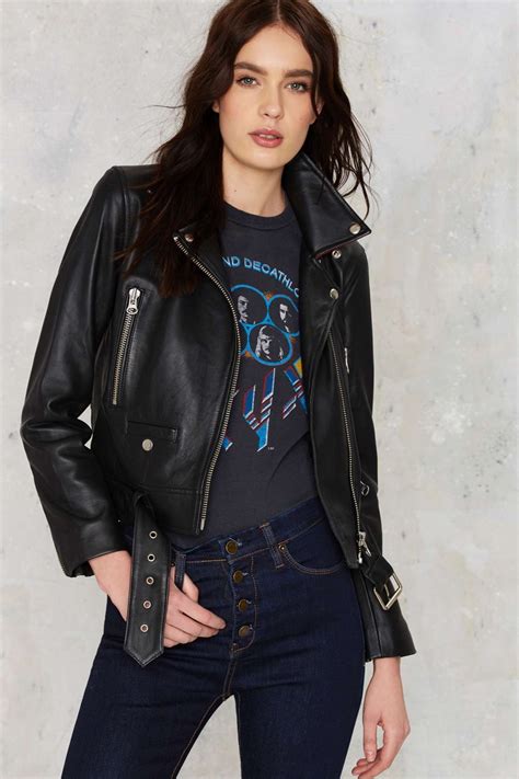 leather jackets biker chic trend fall 2016 shop fashion