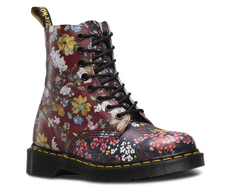 dr martens  pascal floral clash boots  martens boots floral boots