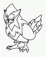 Pokemon Coloring Pages Pachirisu Pearl Diamond Coloring4free Electric Birds Sure Fire Divyajanani sketch template