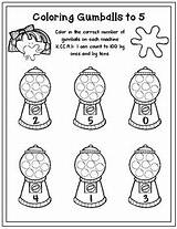 Counting Gumballs Worksheets sketch template