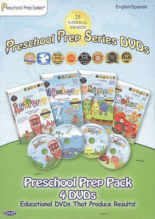 preschool prep pack  dvds meet  letters meet  numbers meet