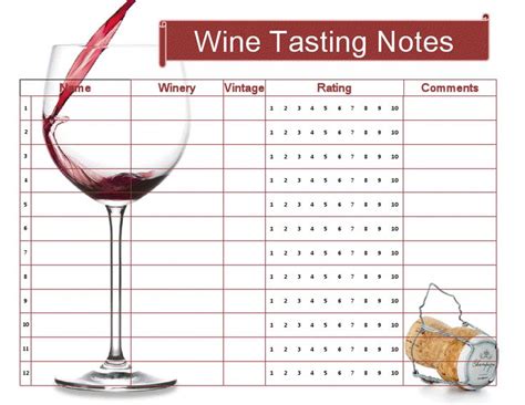 wine tasting sheet printable wineeducation  wine tasting