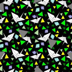 vector pattern  origami crane stock illustration illustration