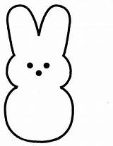 Peeps Easter Bunny Peep Printable Clipart Candy Easy Clip Drawing Draw Pattern Drawings Cliparts Template Coloring Decorations Cutout Pages Preschool sketch template
