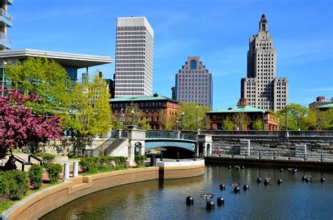 downtown view  waterplace park  providence rhode island encircle