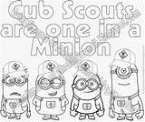 Scout Cub Minions Banquet Minion Despicable Watermark Akela sketch template