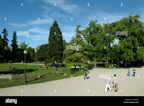jardin public bordeaux france stock photo alamy