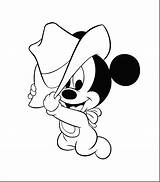 Mickey Mouse Coloring Pages Baby Minnie Disney Drawing Cute Line Gangster Print Color Outline Printable Kids Face Colour Baseball Friends sketch template