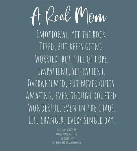 Describing Words For A True Mom