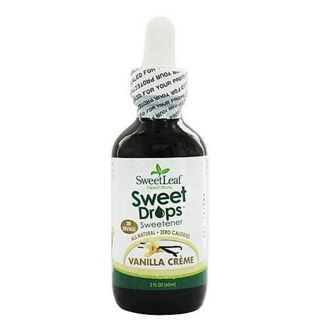 sweet drops liquid stevia  oz vanilla creme  pack  sweetleaf