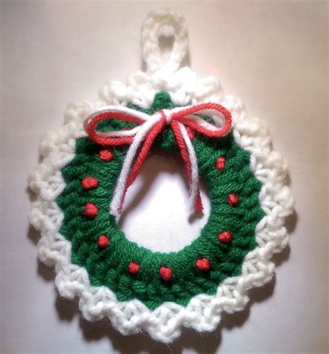 christmas wreath ornament crochet christmas wreath christmas crochet