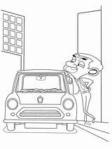 Mr Bean Mini Car Colouring Pages Coloringpage Ca Coloring Colour Check Category Auto sketch template