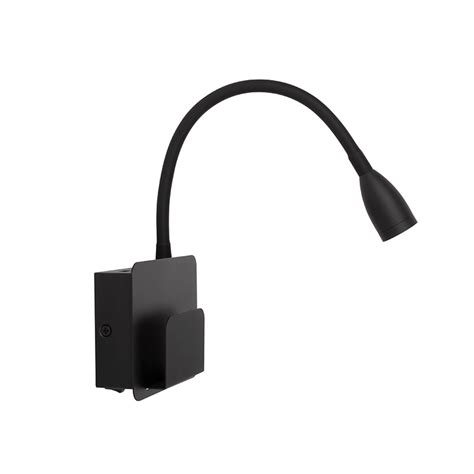 vägglampa design usb black sunwind