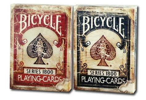 Lot 2 Bicycle Vintage 1800 1 Red 1 Blue Playing Cards Deck