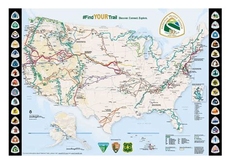 maps national trails system  national park service