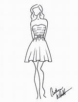 Prom Dresses Drawing Dress Sketches Getdrawings sketch template