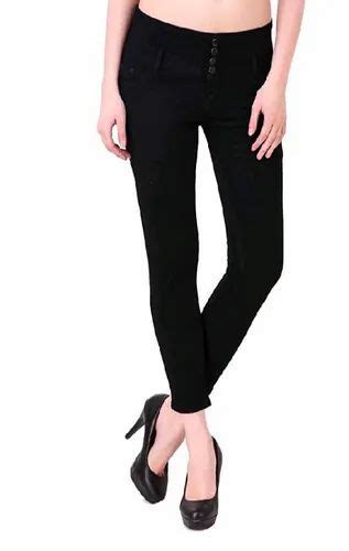 Skinny Fit Women 4button High Waist Black Jeans Rs 250 Set Shree Sai