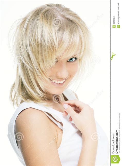 Beautiful Girl With Perfect Skin Blond Hair Stock Image