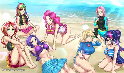 anthro ponies ponies in swimsuits favourites by blbr on deviantart