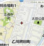 Image result for 愛知県半田市乙川稗田町. Size: 177 x 99. Source: www.mapion.co.jp