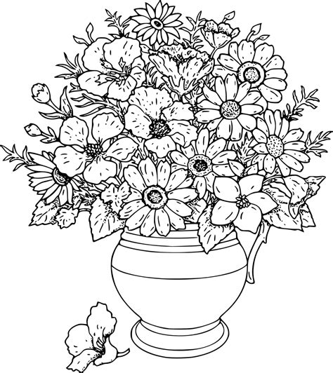 flowers coloring pages  flowers