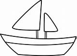 Outline Clipart Boat Coloring Yacht Pages Sailing Simple Printable Kids Sheets Print Clipground Visit sketch template