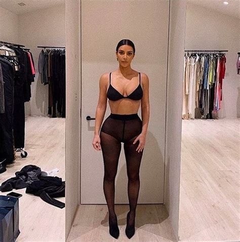 Kim Kardashian Shows Off Hourglass Figure As She Models In Revealing