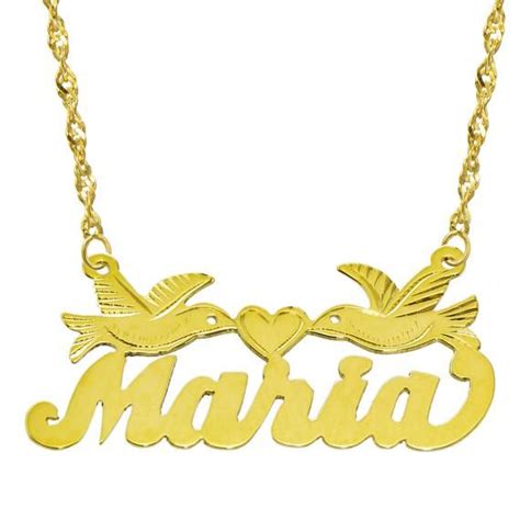 yellow gold personalized  plate necklace custom  necklace