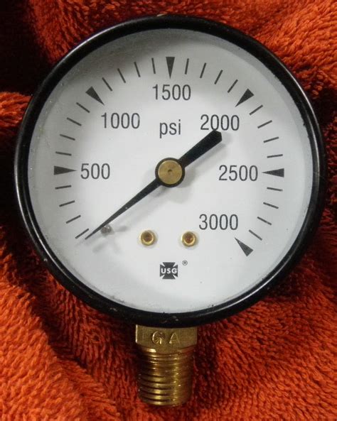 psi pressure gauge p  ametek usg    npt lockheed p