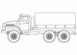 Army Coloring Drawing Truck Pages Vehicles Tanker Sketch Printable Print Tank Drawings Template Color Kids Games Dot Tutorials sketch template