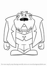 Danger Mouse Drawing Colonel Step Draw Tutorials Drawingtutorials101 Cartoon Previous Next sketch template