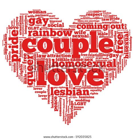 word cloud containing words related gay stock vector