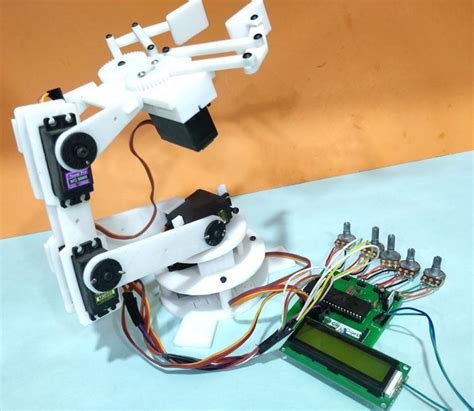 robotic arm control  pic microcontroller circuit digest