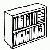 Clipart Bookshelf Shelf Books Book Drawing Bw School Getdrawings Bin Clipground Pronunciation sketch template