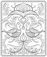 Coloring Pages Printable Scandinavian Folk Nordic Adult Book Dover Colouring Publications Color Doverpublications Adults Designs Creative Haven Welcome Print Books sketch template