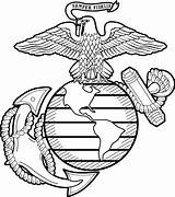 Usmc Semper Emblem Marines Fidelis Symbol Flash Embroidered Eagles Cnc Vectorified Clipground sketch template