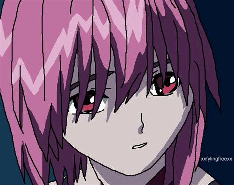 Lucy Crying Elfen Lied Colored By Xxflyingfreexx On Deviantart