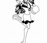 Monster High Catty Noir Coloring Pages Getcolorings Getdrawings sketch template