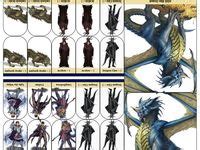 paper minis ideas dungeons  dragons miniatures dnd minis printable heroes