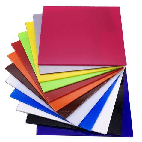 full set  acrylic pmma opaquesolid color sheets mm