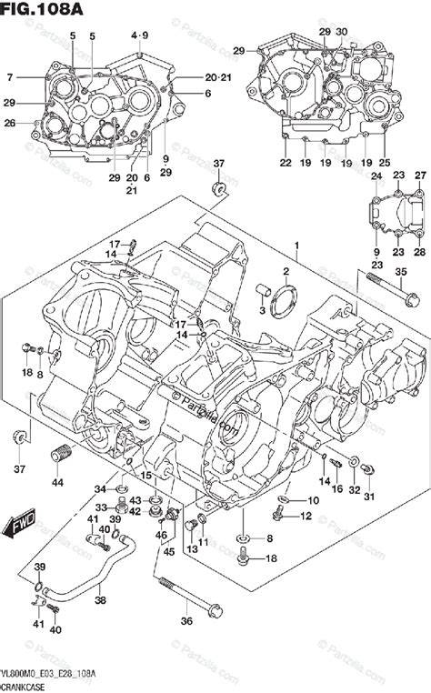 suzuki motorcycle  oem parts diagram  crankcase partzillacom