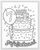 Birthday Happy Jaar Verjaardag Hoera Coloring Kleurplaten Voor Pages Google School sketch template