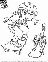 Diego Coloring Go Pages Printable Color Print Sheet Colouring Fun Cartoon Coloringlibrary Kids Skateboard Sheets Friends Clipart Dora San Library sketch template