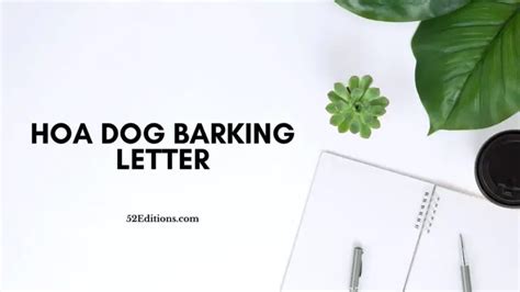 hoa dog barking letter   letter templates print