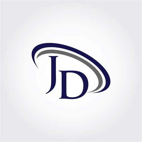 monogram jd logo design  vectorseller thehungryjpeg