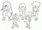 Coloring Naruto Chibi Pages Print Everfreecoloring sketch template