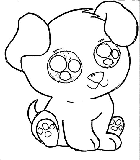 printable cute puppy coloring pages